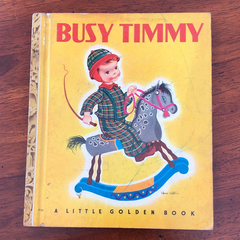 Vintage 1948 Little Golden Book Busy Timmy